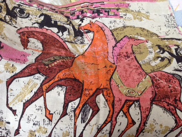 1950's crazy horse print