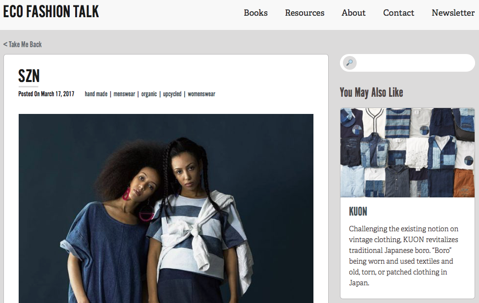 SZN | ECO FASHION TALK