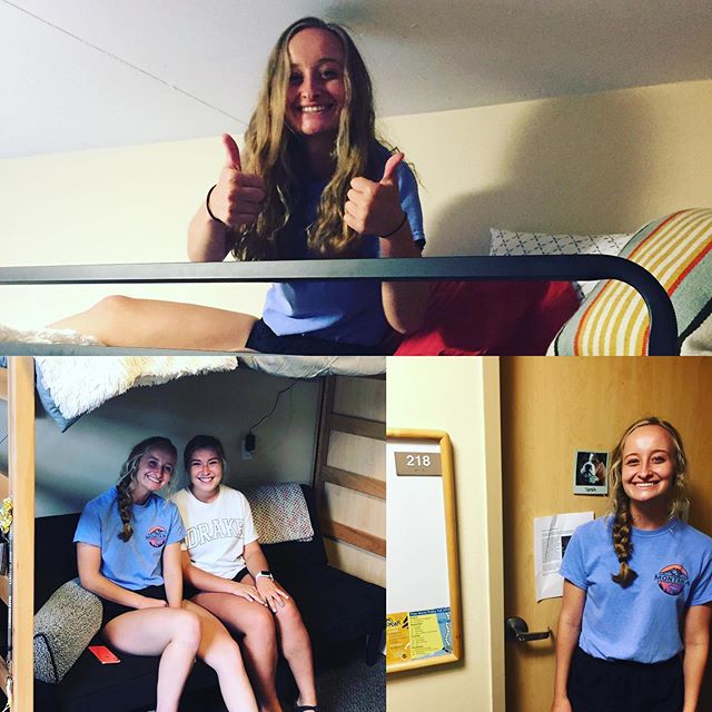 Move in day complete! Smiles and confidence all around. @drakeuniversity