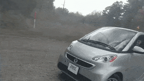 Electric Hooning in a Smart ForTwo ED