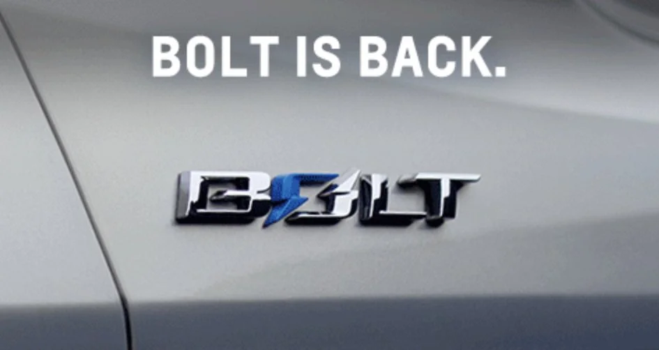 Chevrolet Announces Return of the Bolt EV!