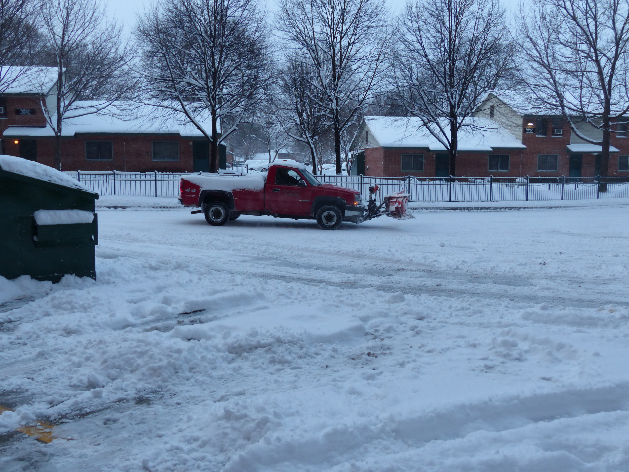 MEALS ON WHEELS PARKING LOT GETS PLOWED EARLY