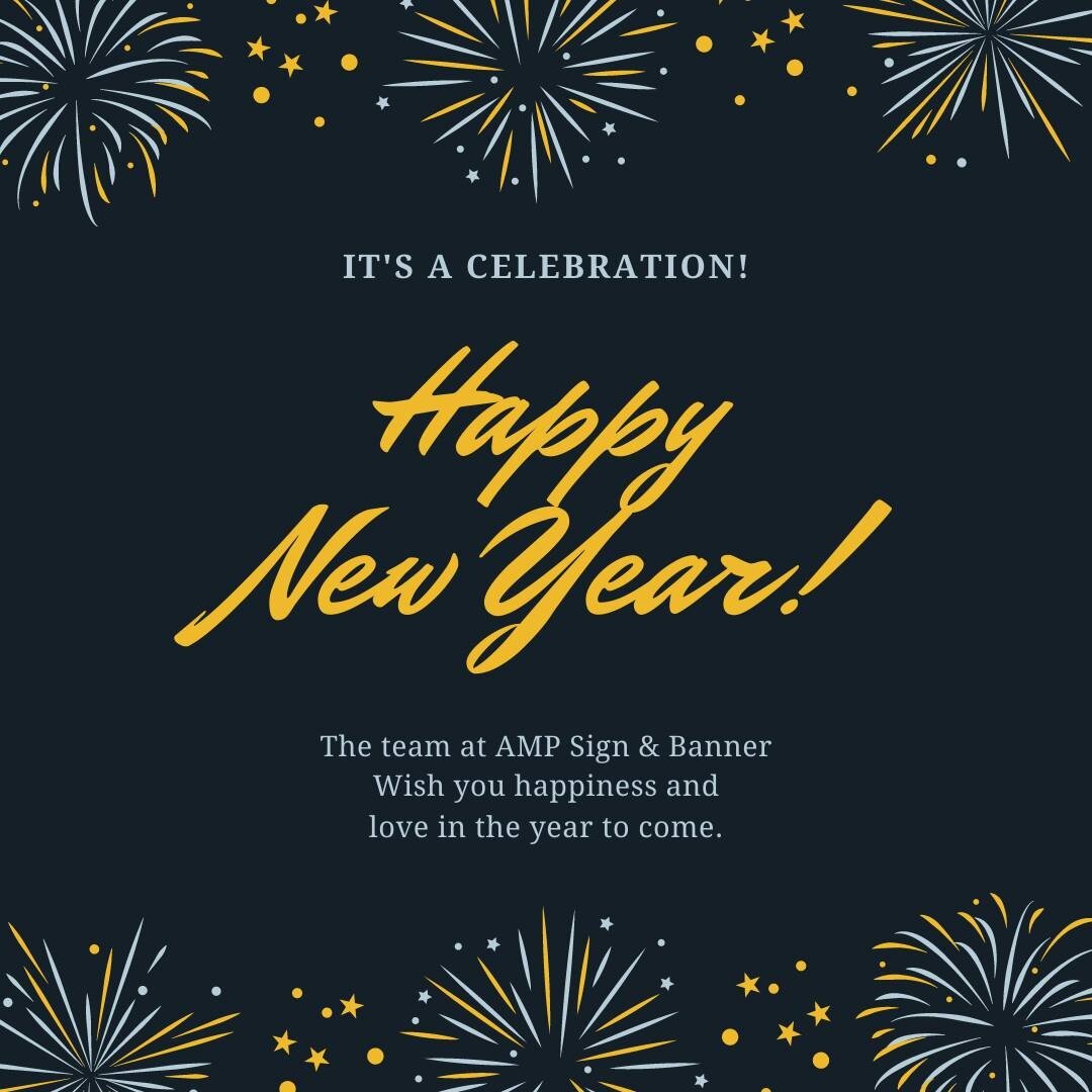 Wishing you all a Happy New Year. Choose AMP for your 2021 sign and promo item needs! 

#ChooseAMP #BentonvilleAR #northwestarkansas