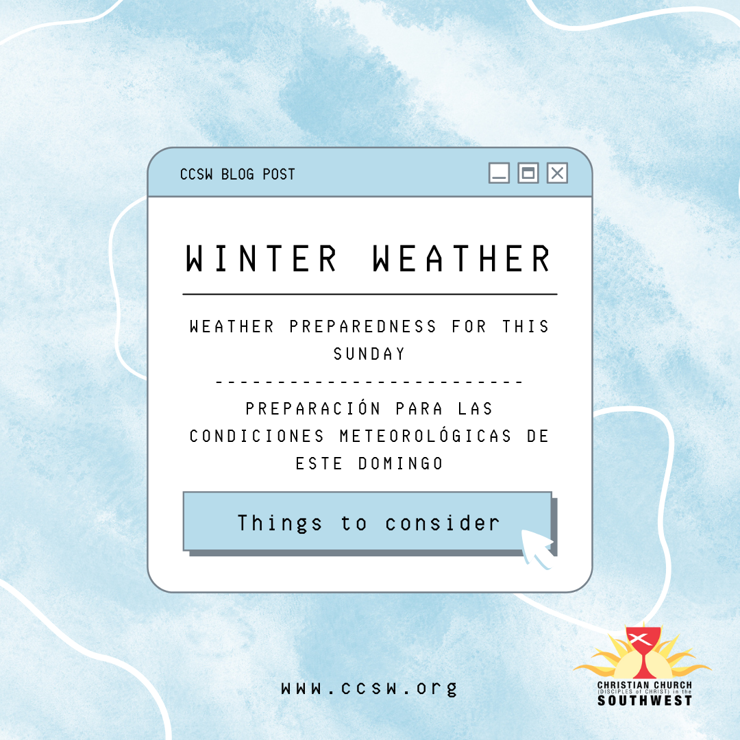 Weather Preparedness for This Sunday / Preparación para las condiciones meteorológicas de este domingo