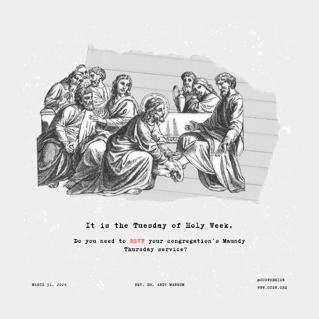 It is the Tuesday of Holy Week.