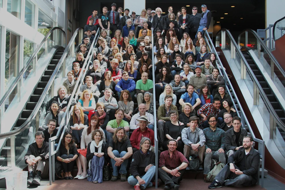 It all starts here! This is the core staff for SFIFF55, who all worked their asses off to make the Festival happen. Photo by George F. Gund