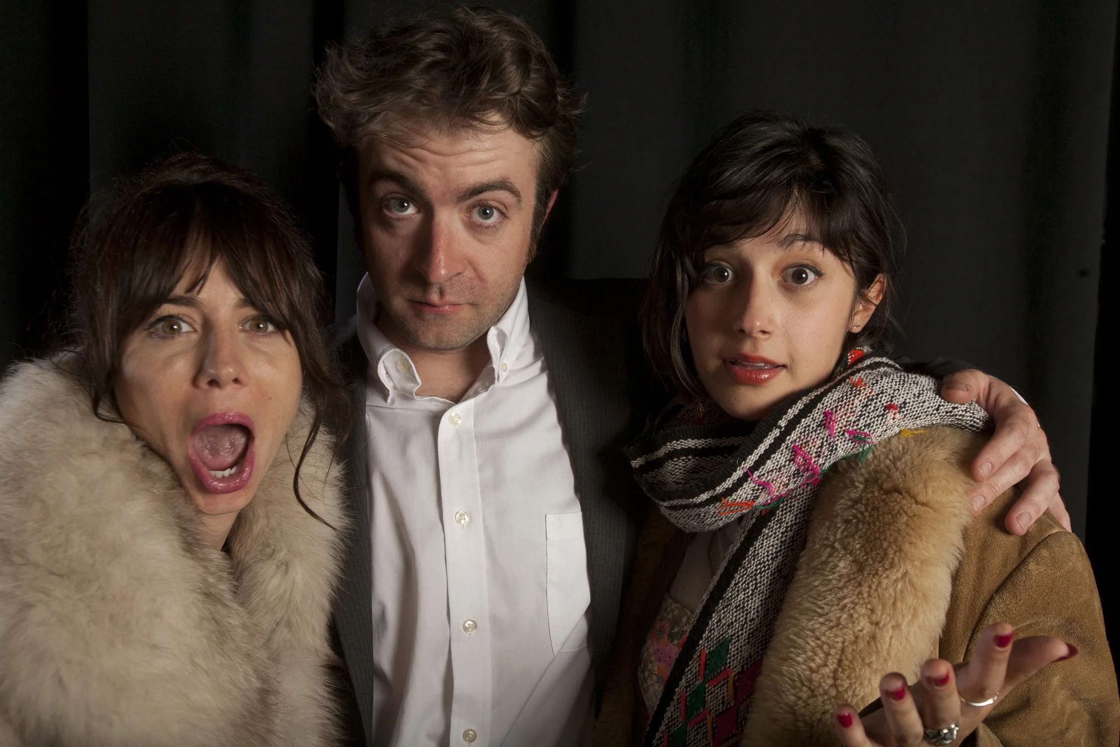 Natasha Leggero,
Derek Waters and Stephanie Hunt at INSIDE THE DRUNKEN MIND OF DEREK
WATERS, the Live & Onstage event at the 56th San Francisco
International Film Festival. PHOTO: Tommy Lau