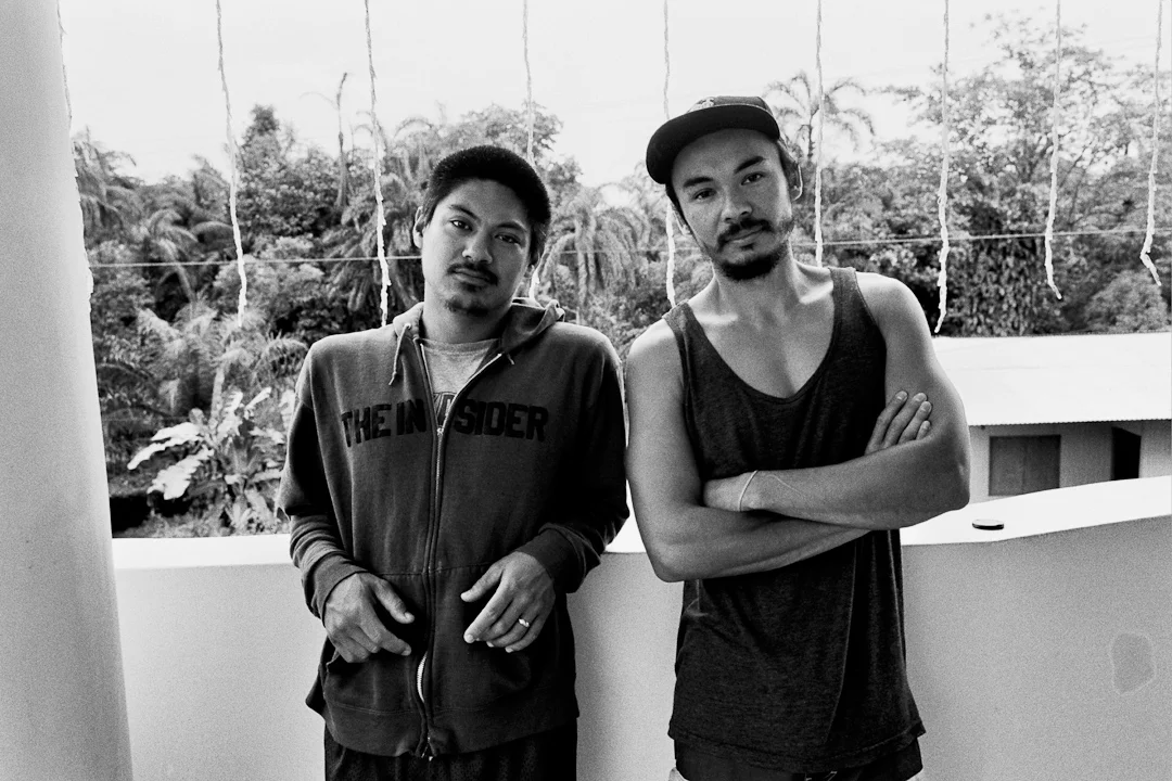 Mano Sucias' Alan Blanco (co-writer/DP) with Josef Wladyka (co-writer/director) on location in Colombia. PHOTO: Nick Huynh