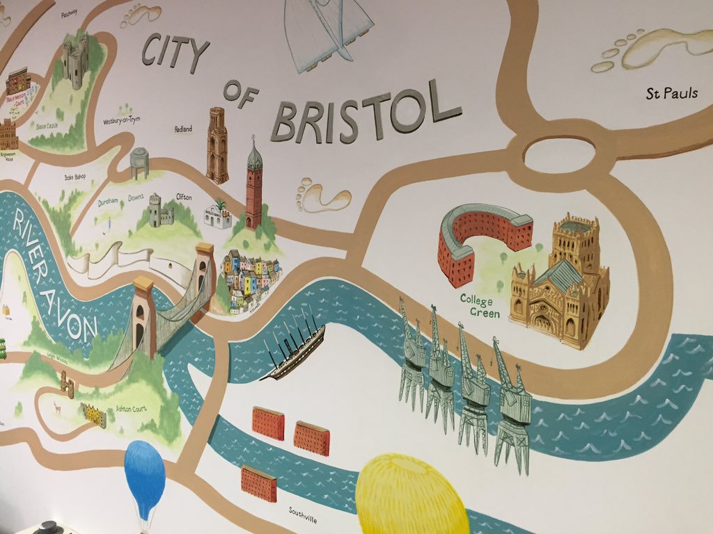 Map of Bristol at Blaise Western Court
