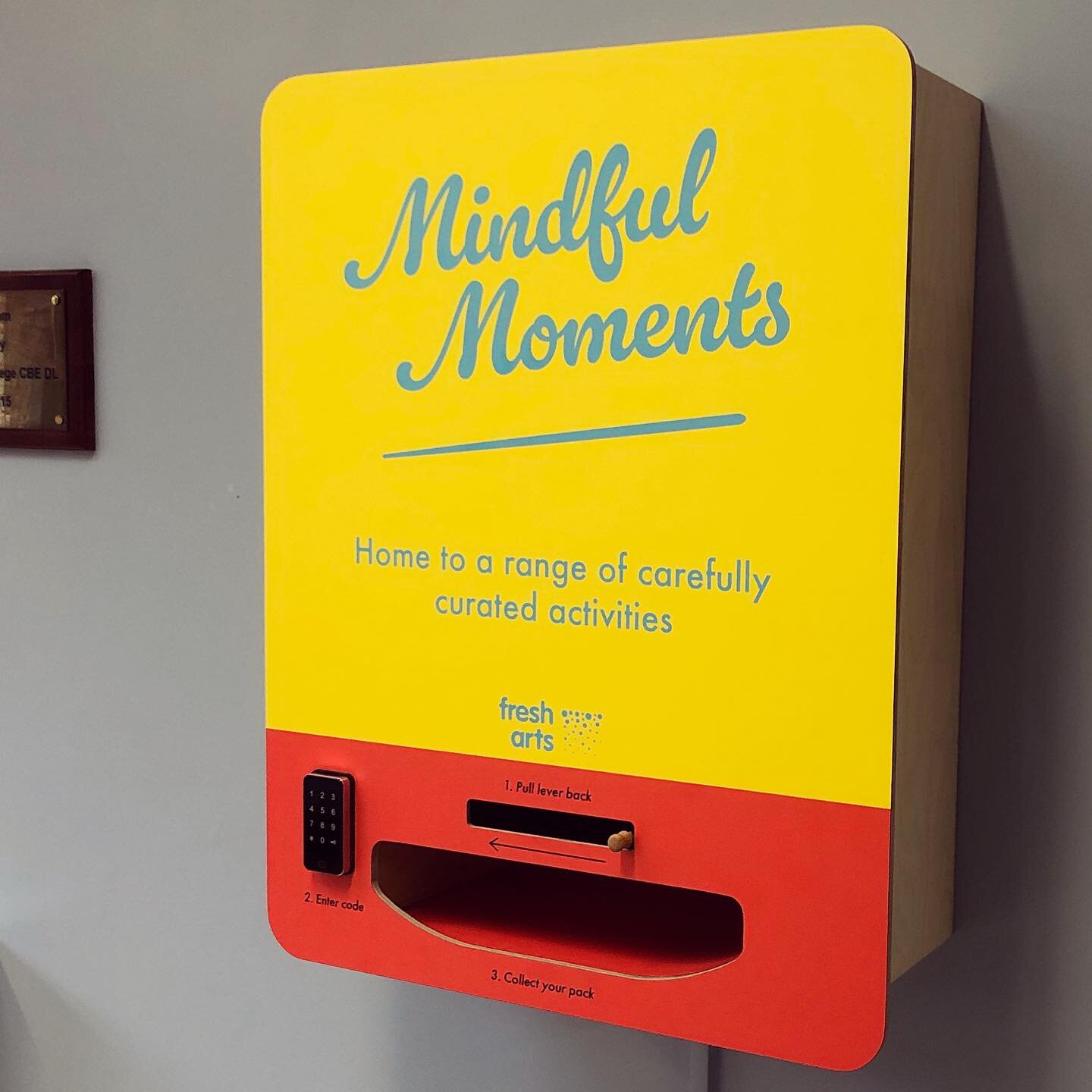 Mindful Moments, home to a range of carefully curated activities. Installed at Southmead Hospital Maternity Unit, Bristol. 

We worked with @nbtfresharts and @sensing_spaces_of_healthcare to create an art vending machine for parents and families to u
