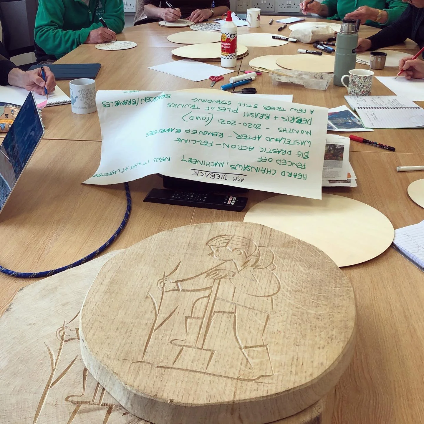 Yesterday we were @westonbirtarb delivering a workshop for an exciting new project we are working on for the Silk Wood Community Planting Project. 

We&rsquo;re working with Ed Brooks Furniture and @mr.uffle to design a bench that celebrates all the 