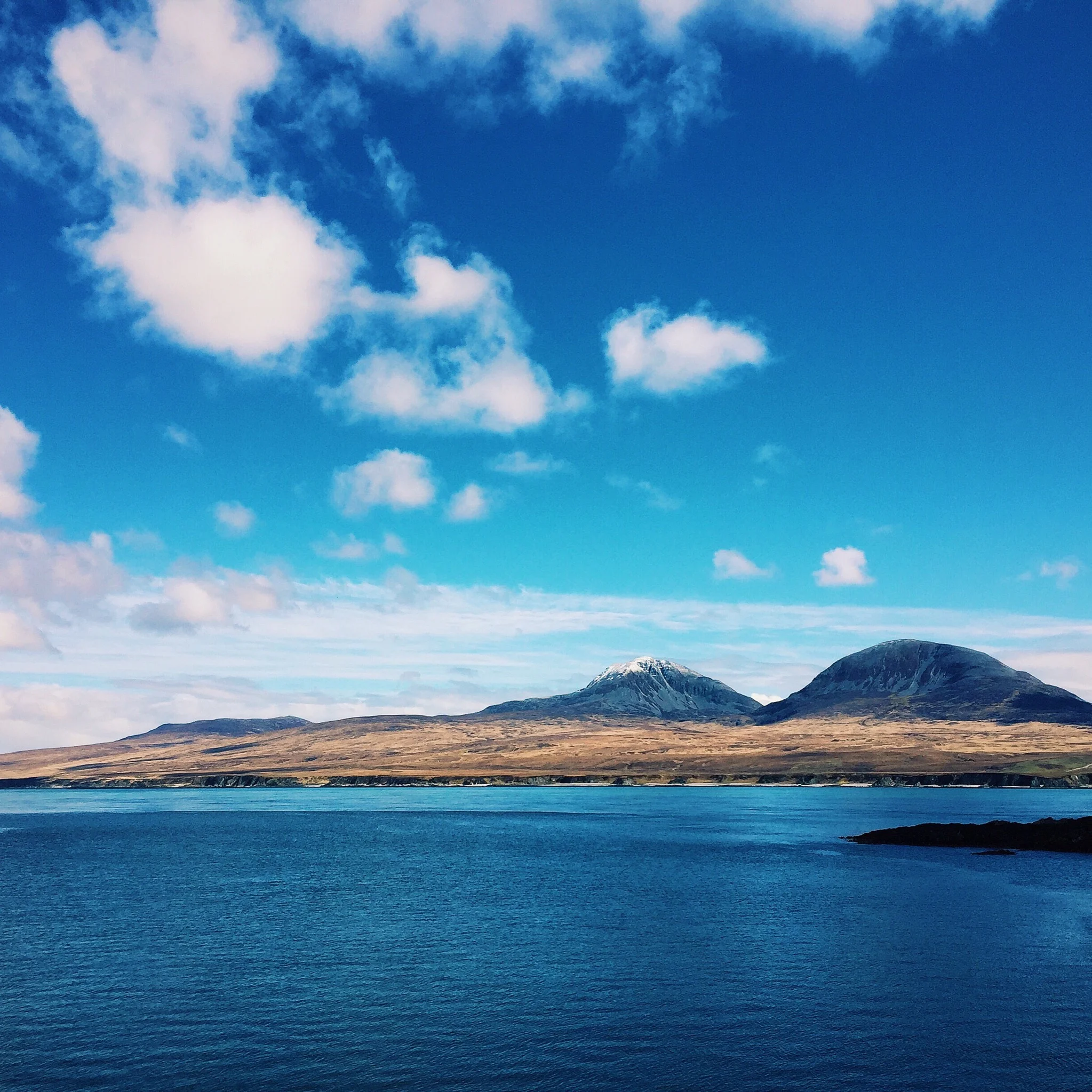 From Bunnahabhain looking to the island of Jura
