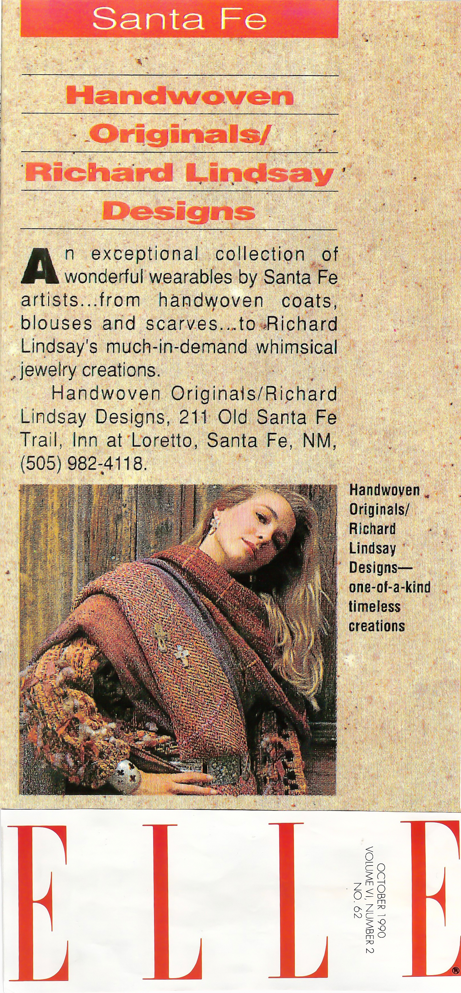 1990 ELLE Magazine