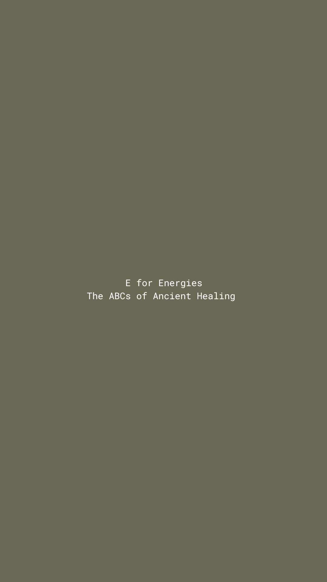 E for Energies