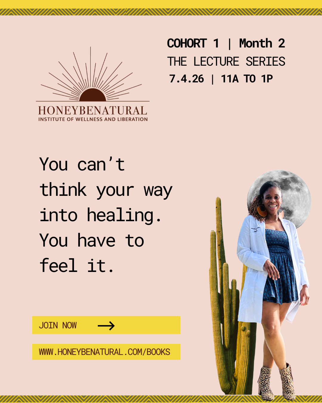 HoneyBeNatural Institute Monthly Lectures (1st Saturdays)