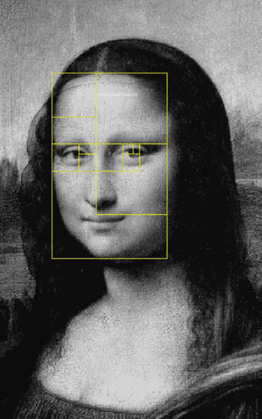  Mona Lisa with the Golden Ratio imposed