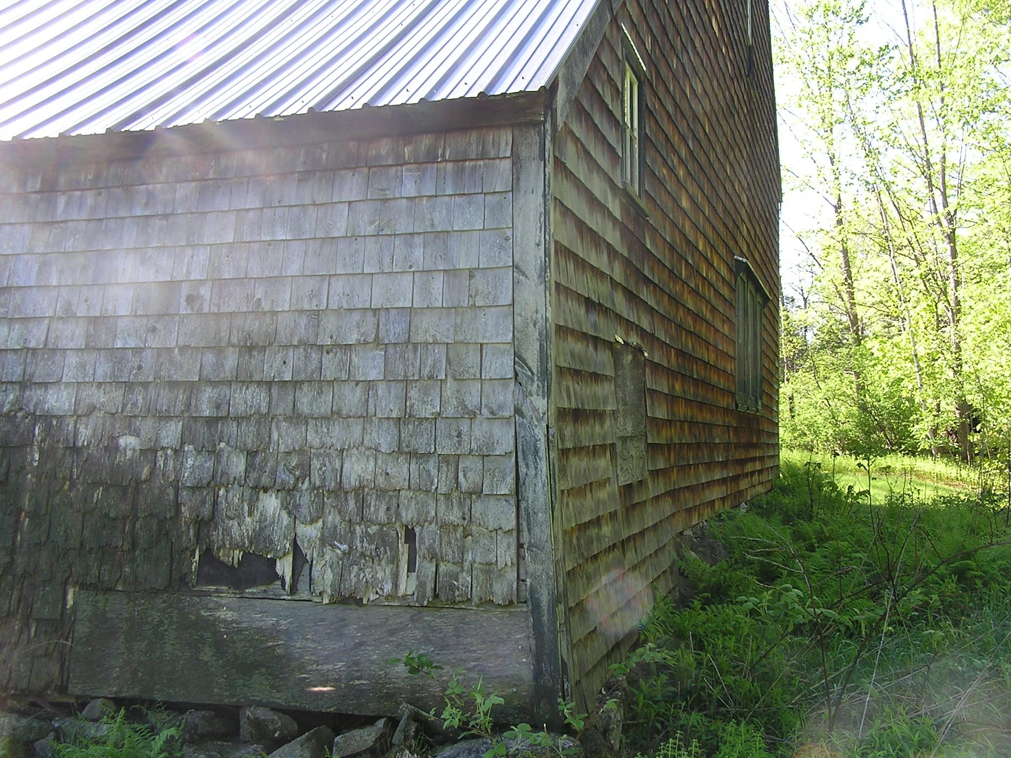 The first thing to rot on an old barn is typically the perimeter sill. The sill is a timber that goes on top of the foundation.
