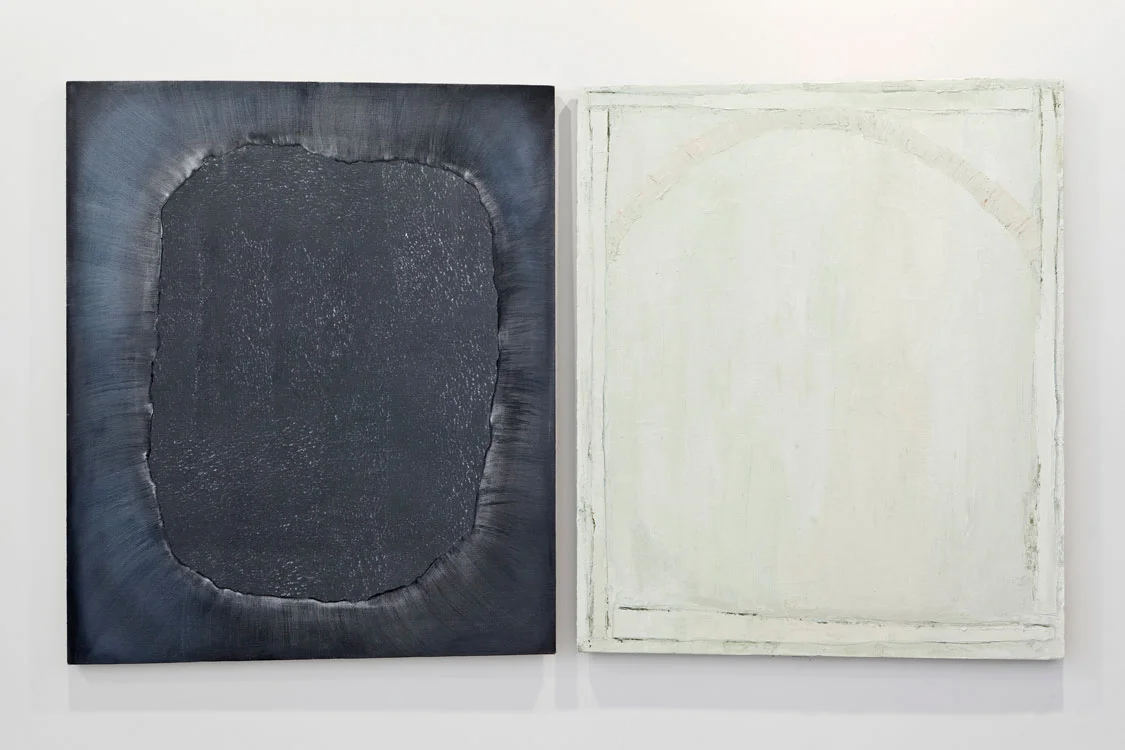 Doppelbanger 08 & 09 , oil on linen on panel, 40"x33 1/2" 2011