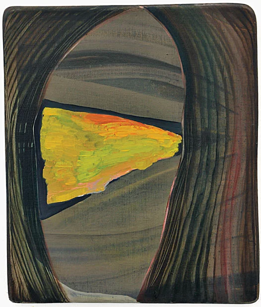  Un Autre Histoire de L'oeil , 2009 oil on linen on panel, maximum dimensions 18”X15”