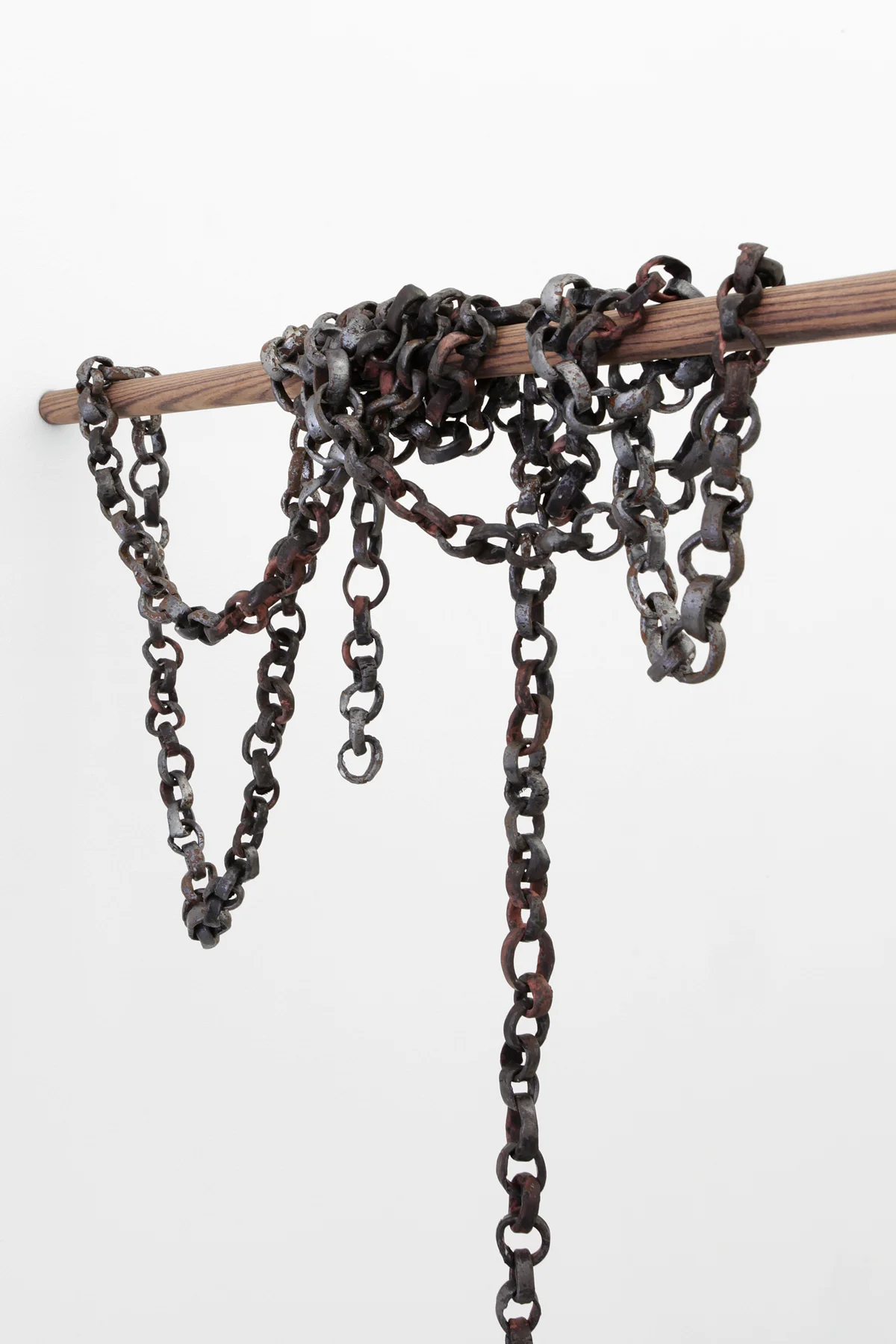 THE COST OF CARE , 2013, ceramic, bubinga, raku glaze, dimensions variable
