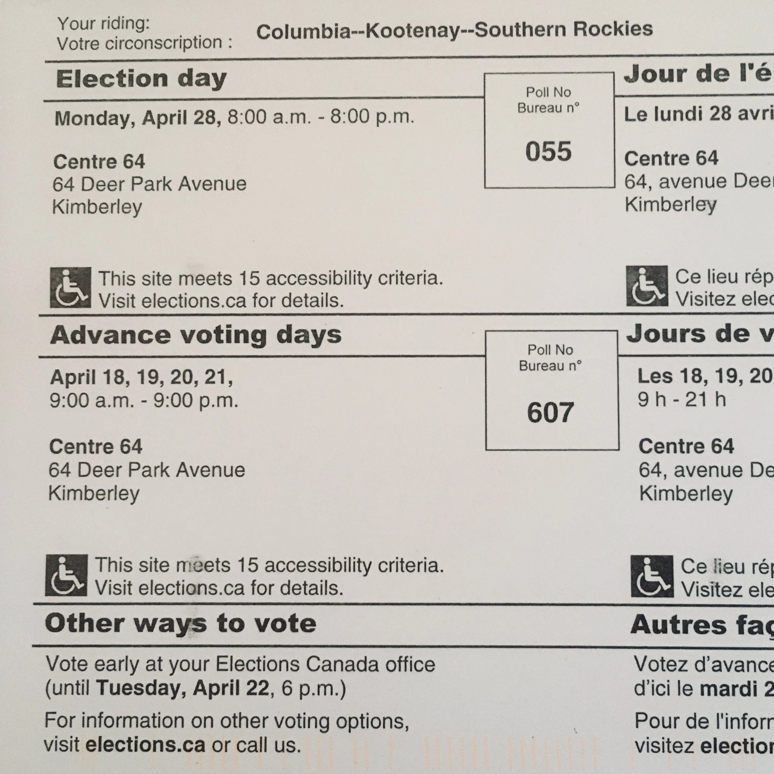 SOME LOCALS’ THOUGHTS ABOUT "STRATEGIC" VOTING IN THE 'COLUMBIA - KOOTENAY - SOUTHERN ROCKIES' RIDING (in advance of Advance Voting FOR THE 2025 CANADIAN ELECTION)