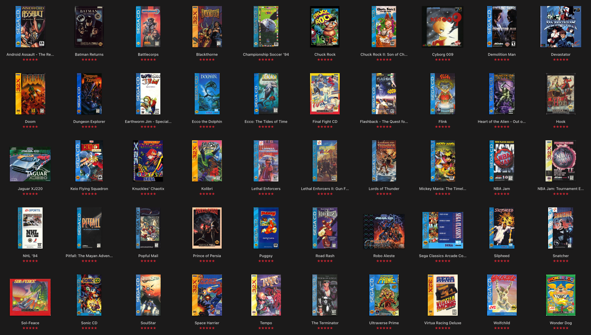 My “HIGH 54” Sega CD / SEGA 32X Games That Are Still Fun Playing NOW