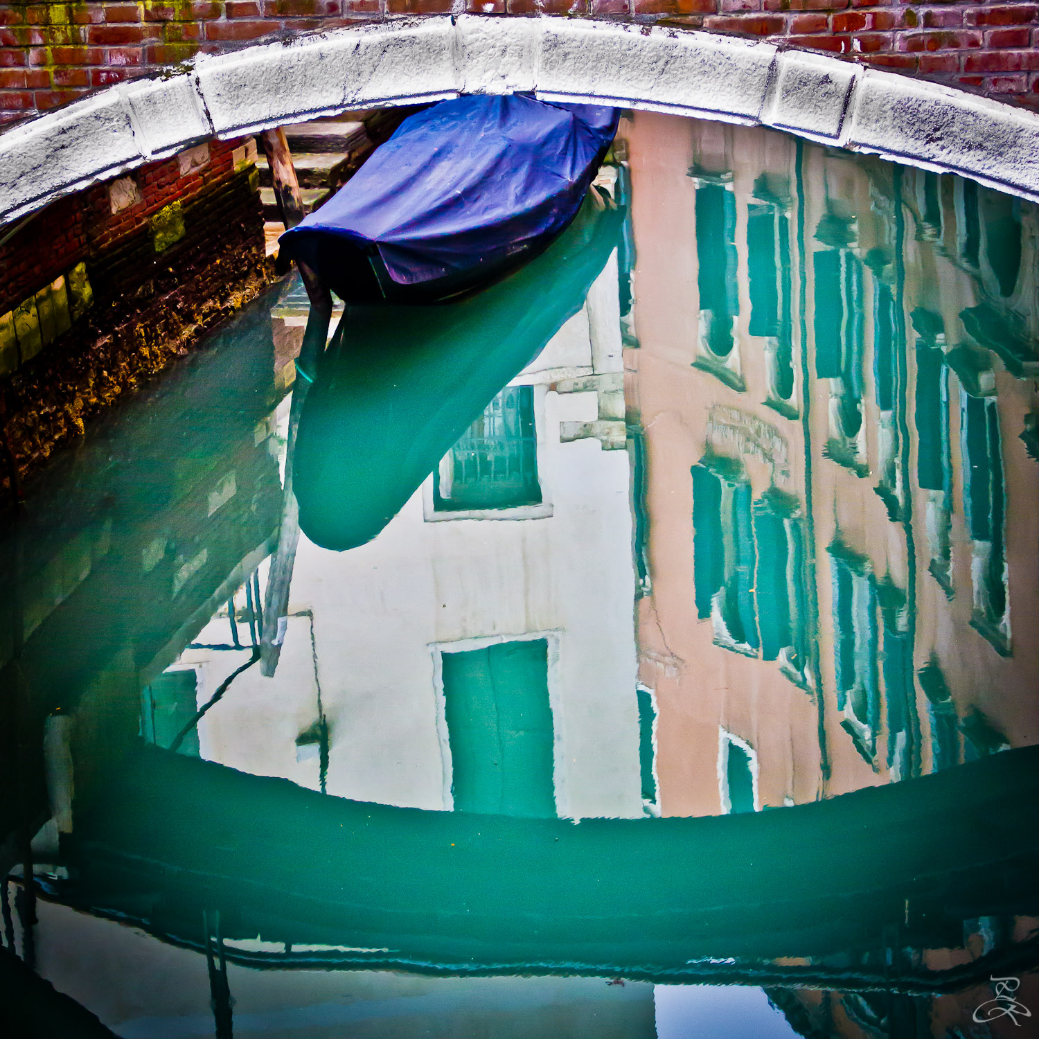 Reflections of Venice. Italy.