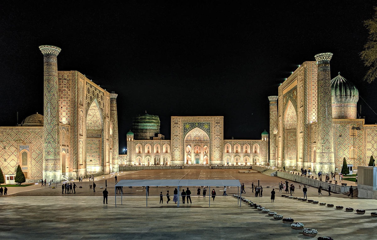 Samarkand, Uzbekistan. The Registan. 