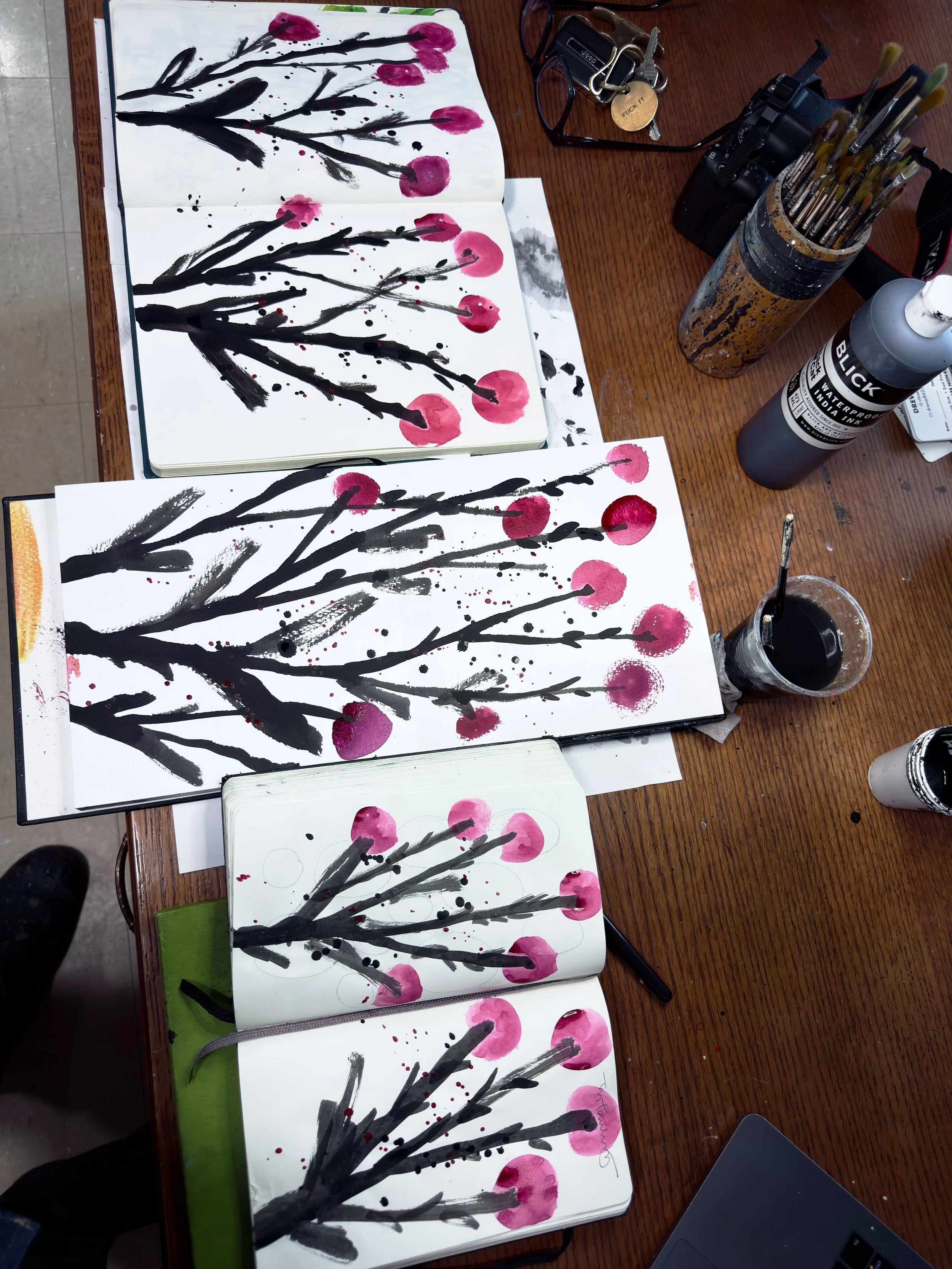 Inked garden