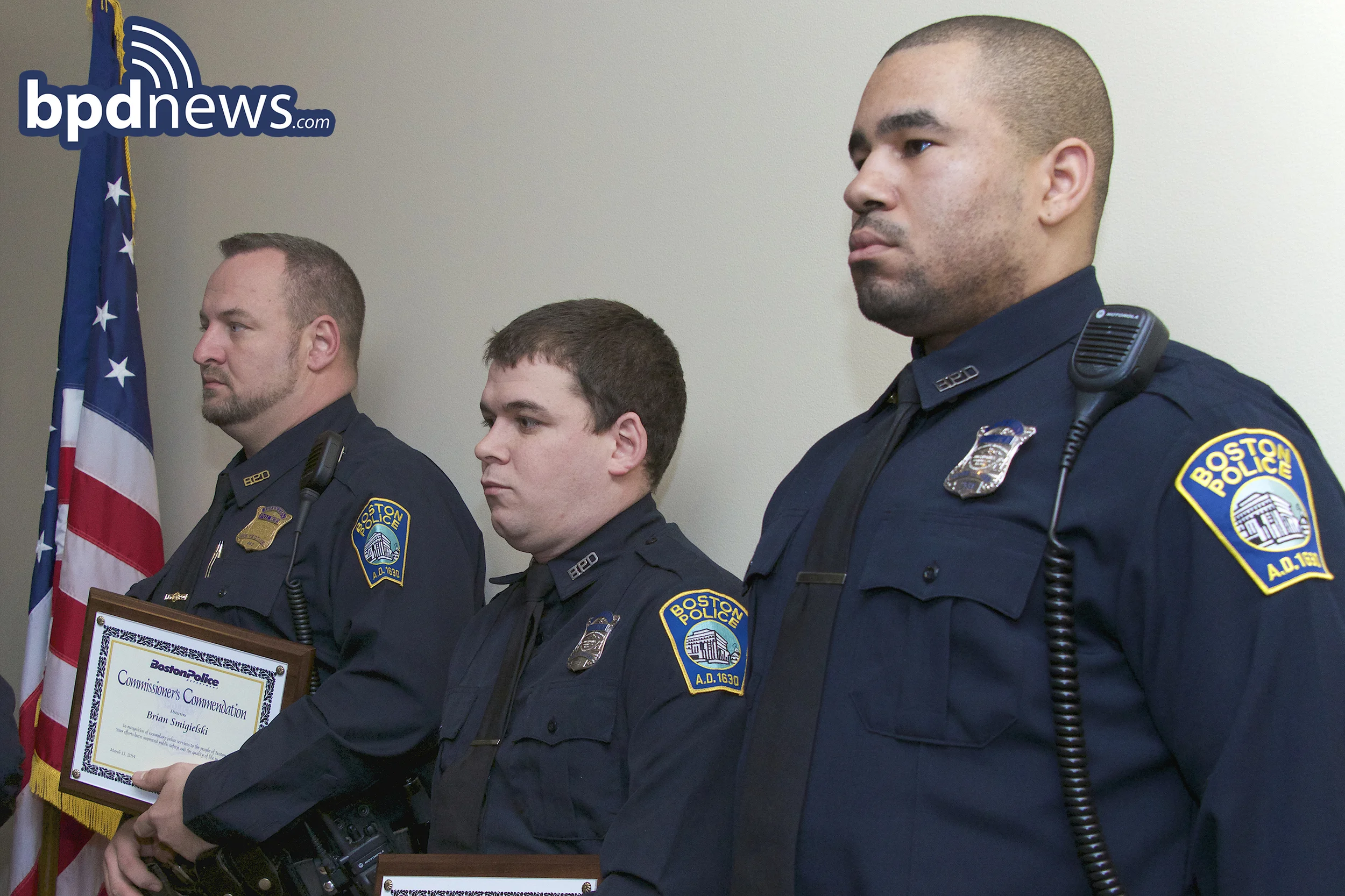 DETECTIVE SMIGIELSKI AND OFFICERS PUOPOLO AND DAVIS RECEIVE COMMISSIONER'S COMMENDATIONS
