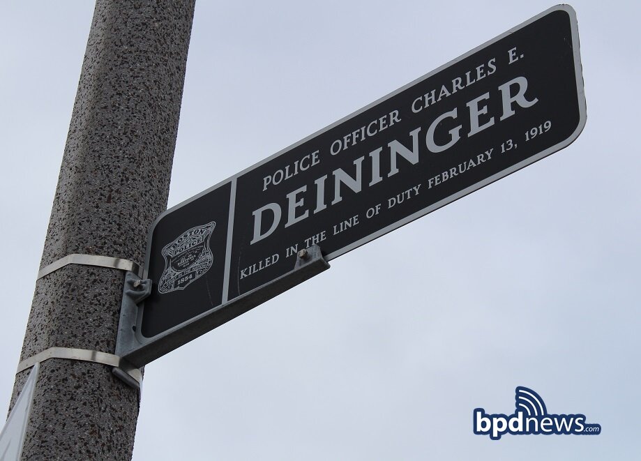 The Boston Police Department Remembers the Service and Sacrifice of Officer Charles E. Deininger Killed in the Line of Duty on This Day 102 Years Ago