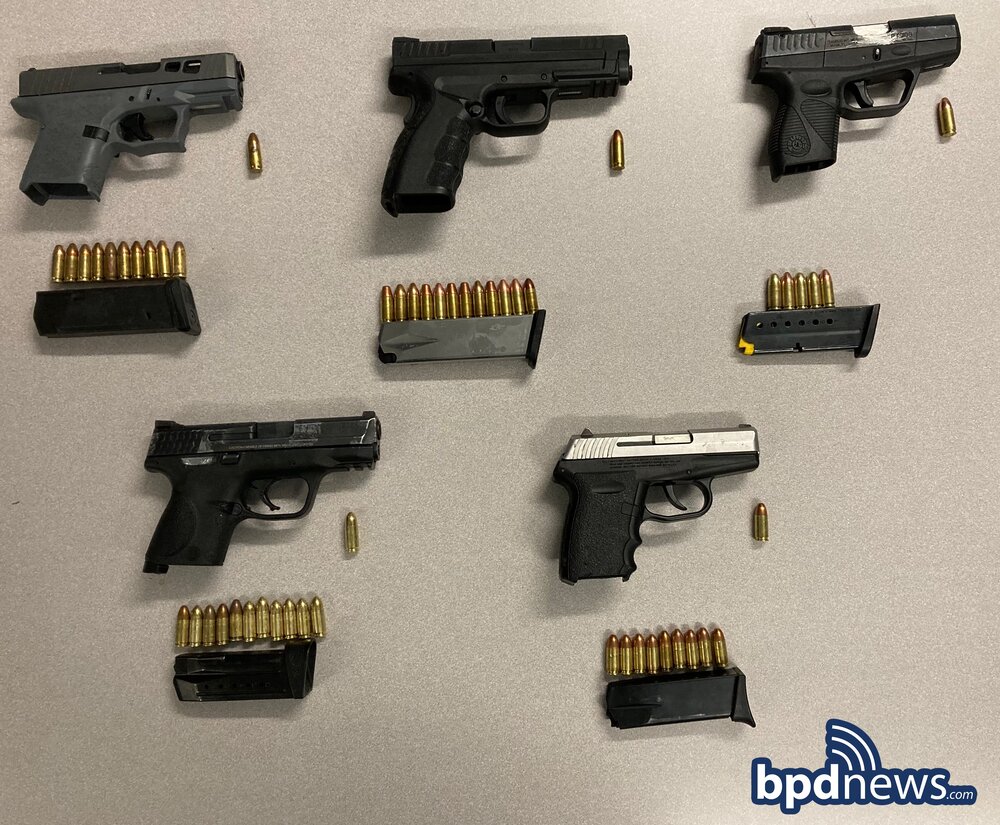 Suspect Points Gun at Officers Resulting in Five Arrests and Five Recovered Firearms in East Boston