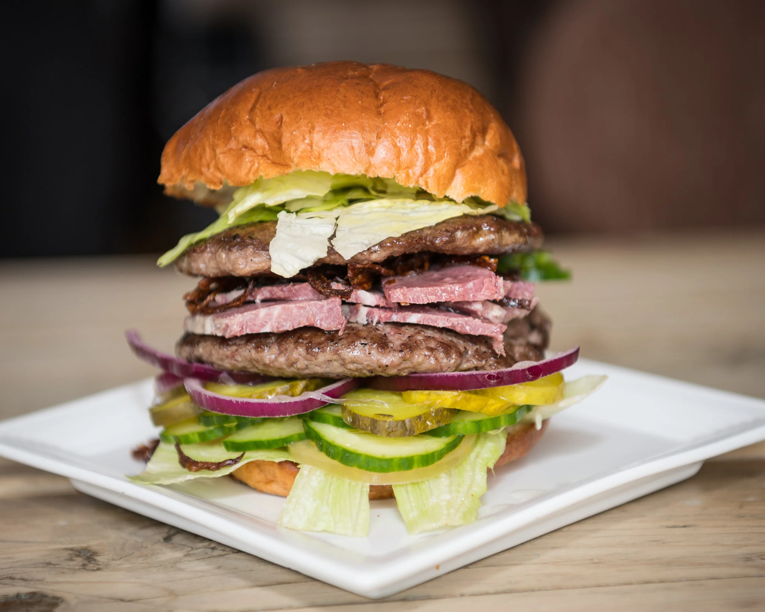 JS Restaurant, Salt Beef Burger - Manchester
