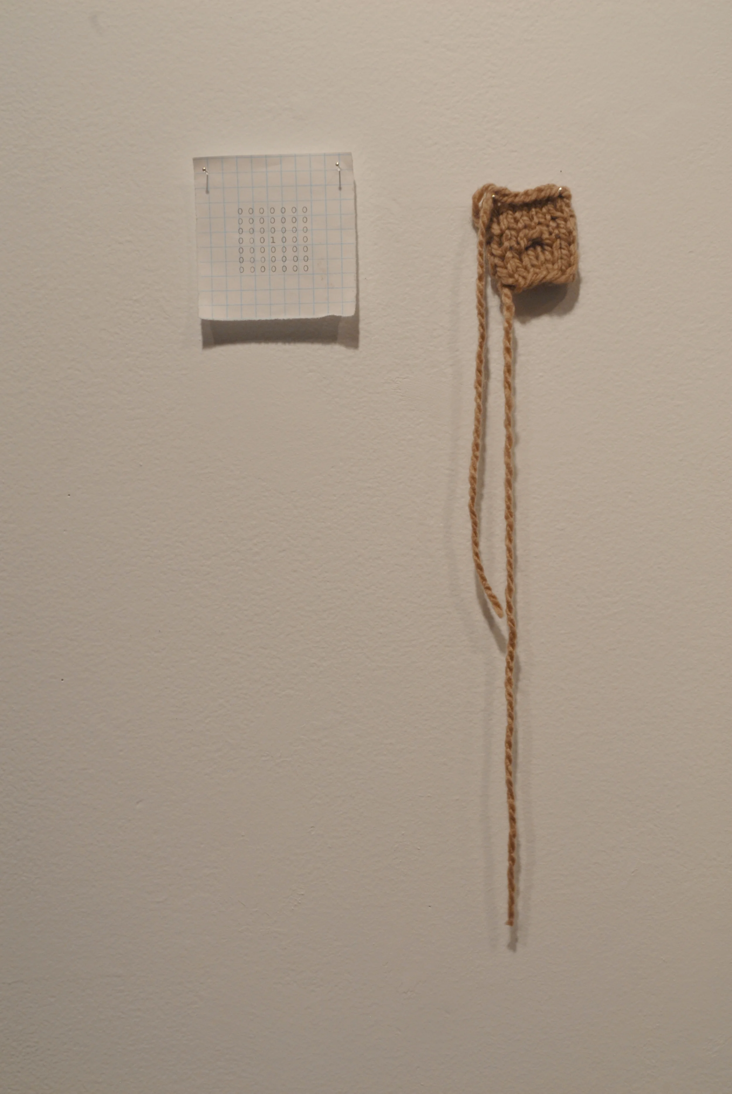  Oma  multi-media installation  2010  "The inspiration for this work was a bit of trivia about the French Revolution. &nbsp;In the summer before beginning my undergraduate thesis, I learned that knitting was used at this time to pass on messages, as 