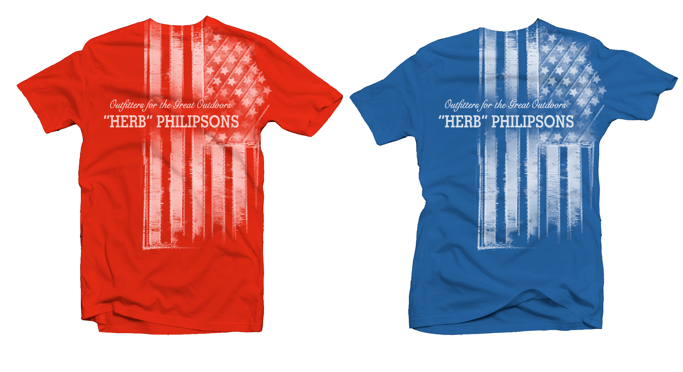 Part of my retail line for a sporting store chain here in the Northeast. Forth of July specialty shirts...except they seem to sell all year round.