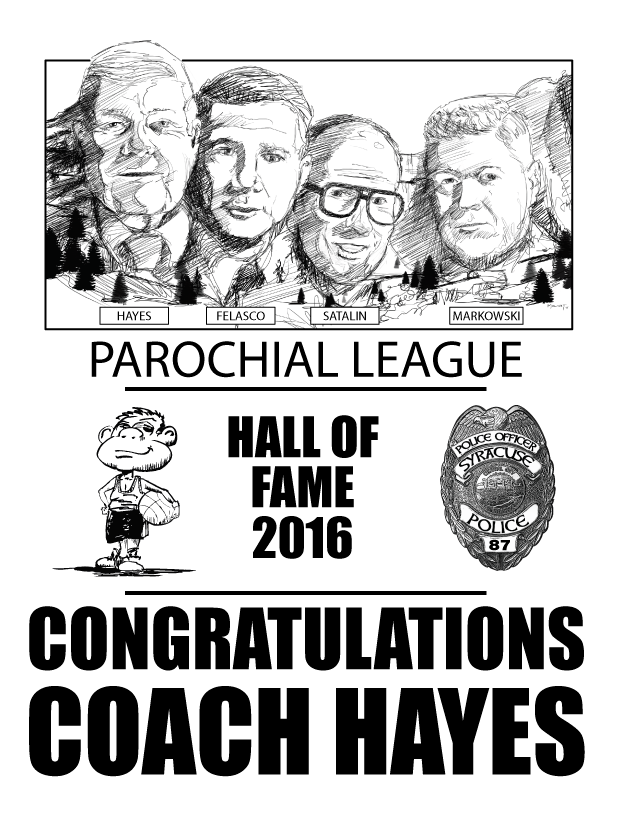 I don't consider myself a portrait artist but when a dear friend came to me asking if I could put together a page commemorating the "the four finest coaches" in the CNY (the forth being inducted in 2016) Hall of Fame, I couldn't refuse. This wasn't about a commission (I asked for none), it was about community.