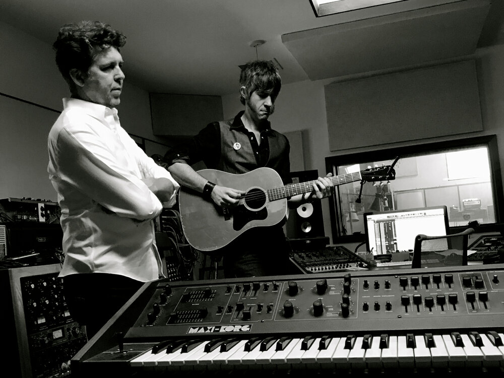 With Joe Henry, Springtime In The Heart sessions, 2019. Photo by Adam Levy
