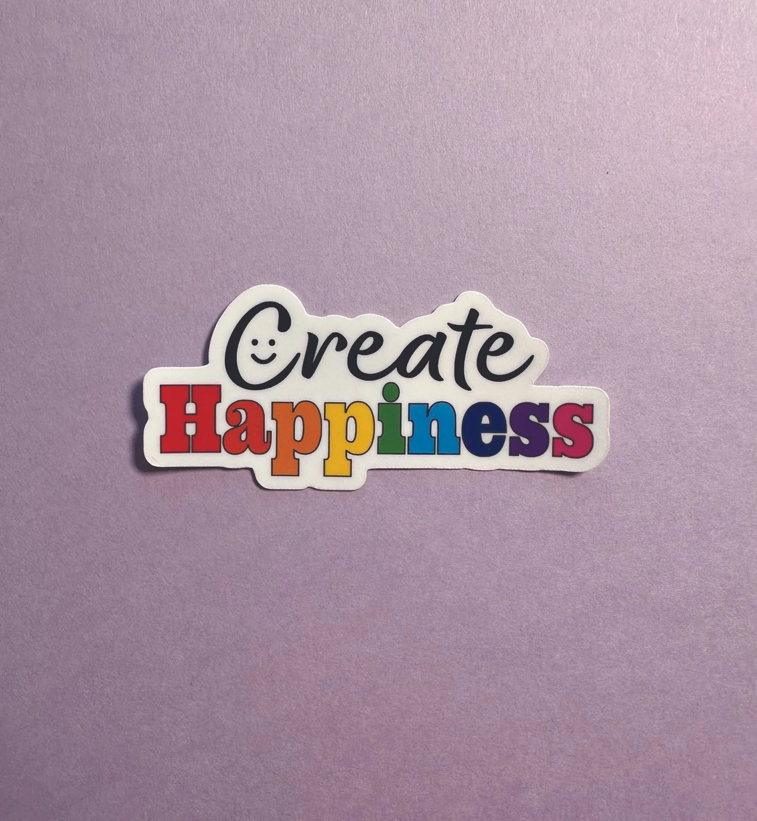 Create Happiness Vinyl Sticker