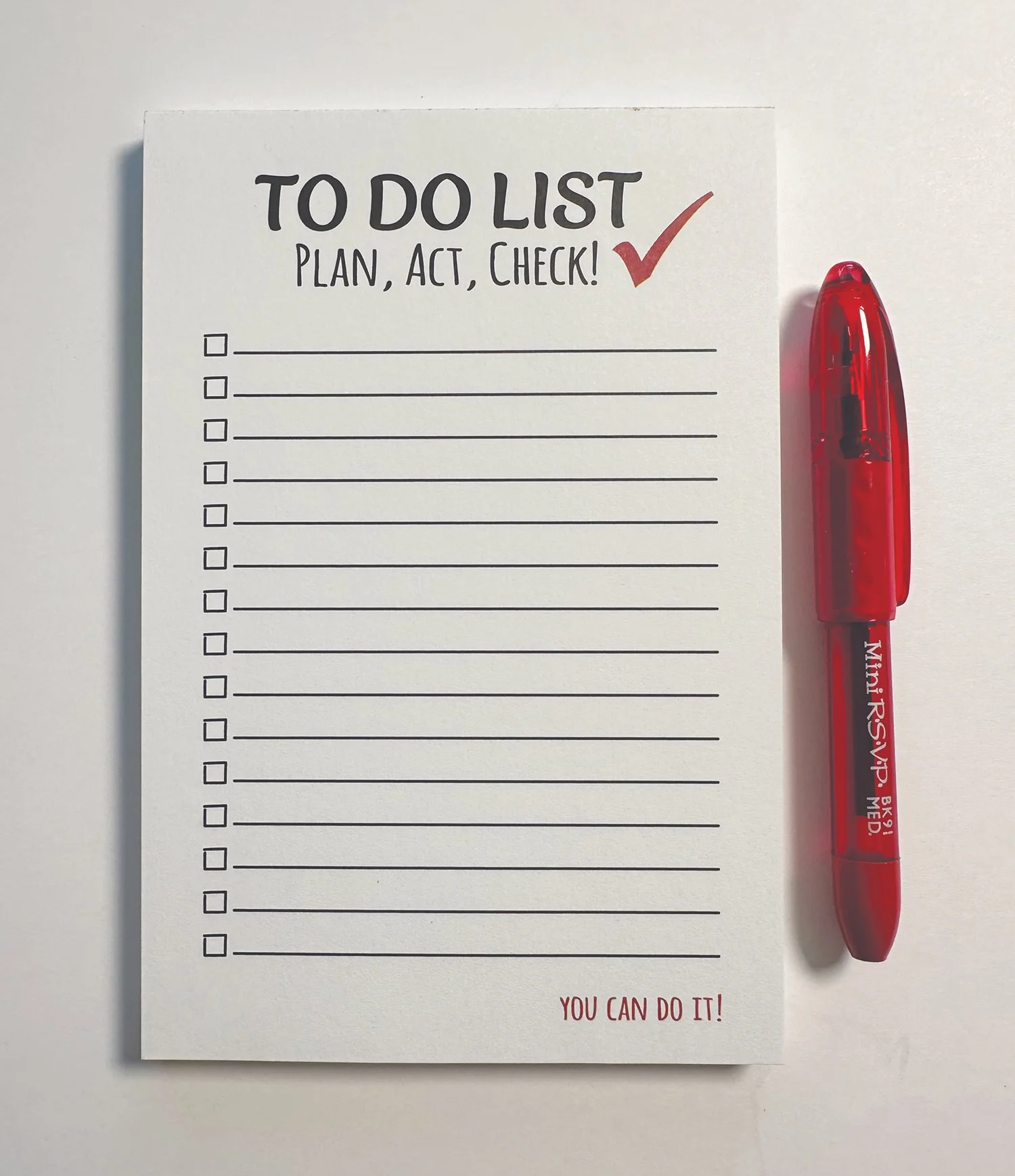 To-Do Checklist Notepad