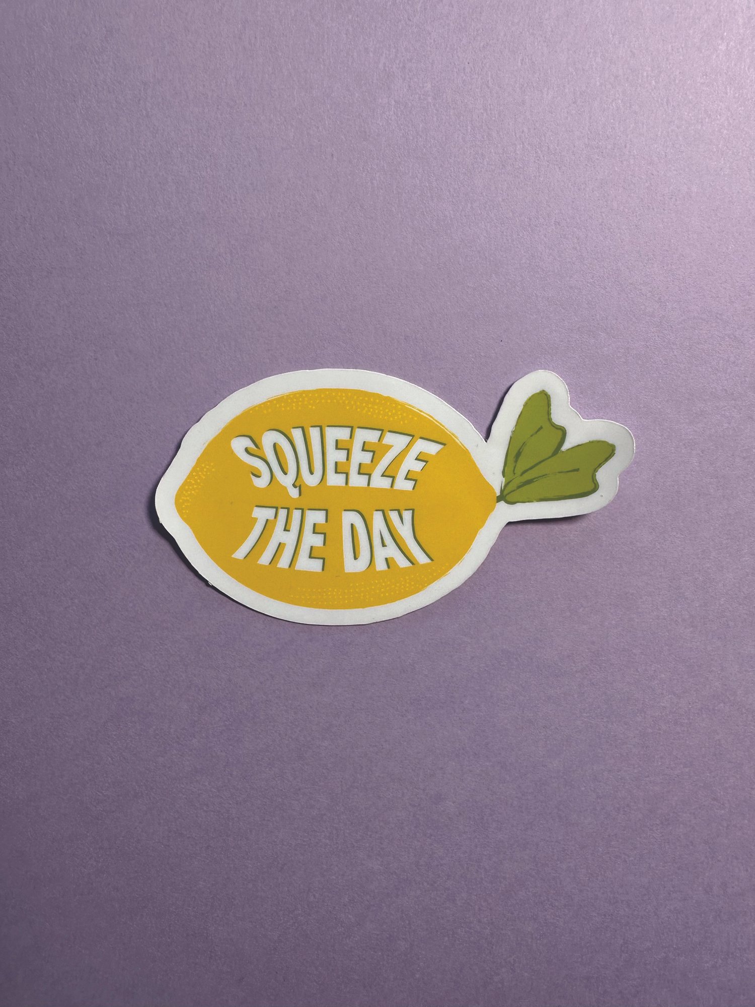 Squeeze the Day Vinyl Sticker