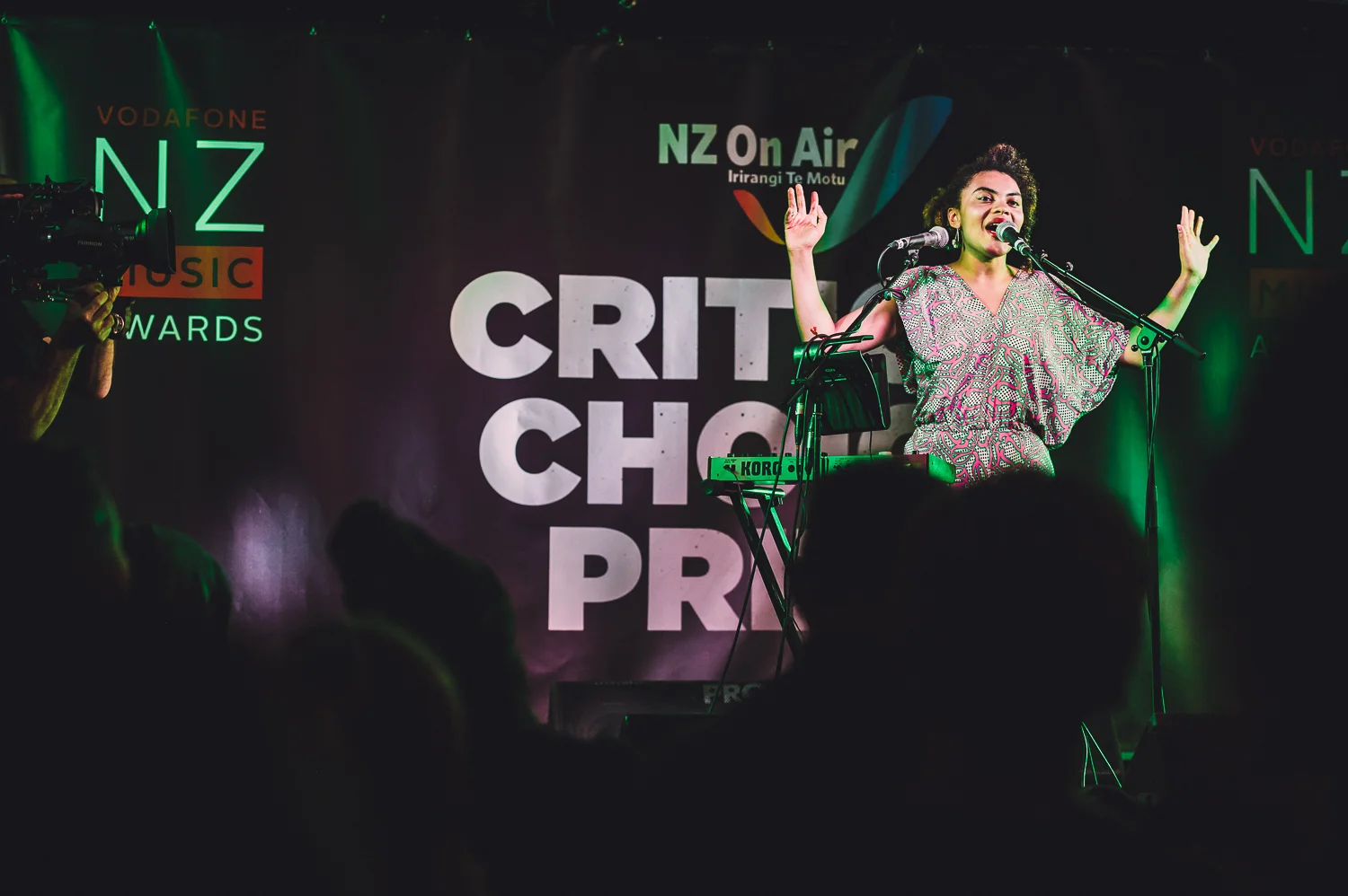 Lake South, Radna & Estere performing at the Critic's Choice Showcase at the Kings Arms Tavern, Auckland, New Zealand on October 29, 2014.