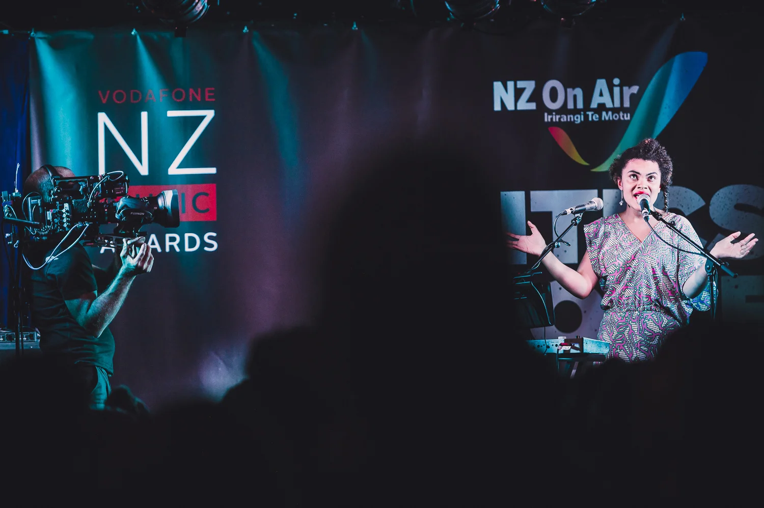 Lake South, Radna & Estere performing at the Critic's Choice Showcase at the Kings Arms Tavern, Auckland, New Zealand on October 29, 2014.
