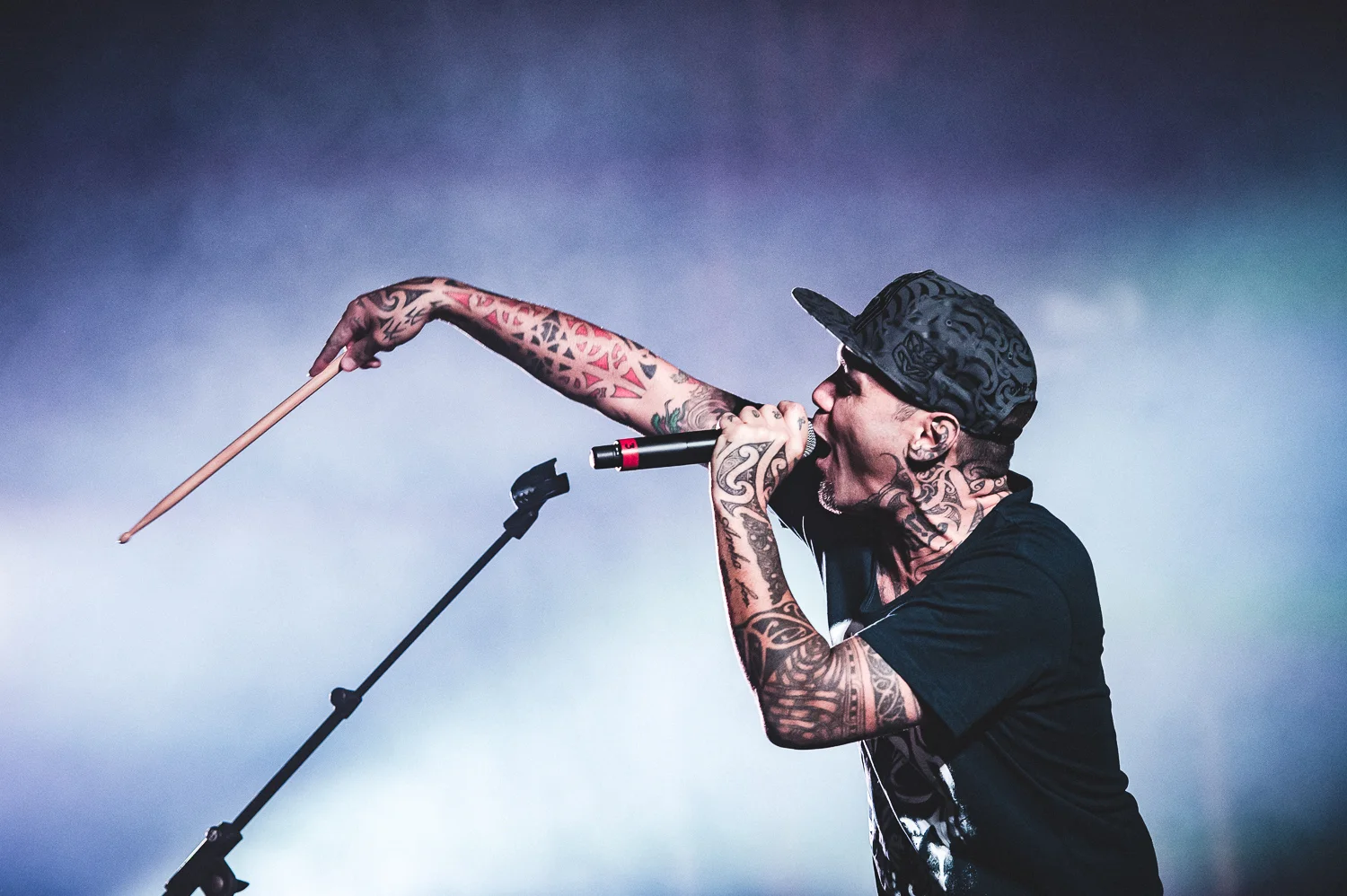 PNC, Tiki Taane, P-Money & Savage performing at the iHeart Radio Free Concert at Logan Campbell Centre, Auckland, New Zealand on August 14, 2015.