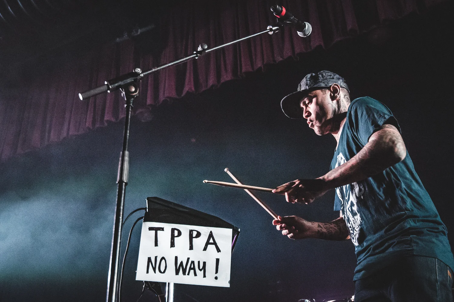 PNC, Tiki Taane, P-Money & Savage performing at the iHeart Radio Free Concert at Logan Campbell Centre, Auckland, New Zealand on August 14, 2015.