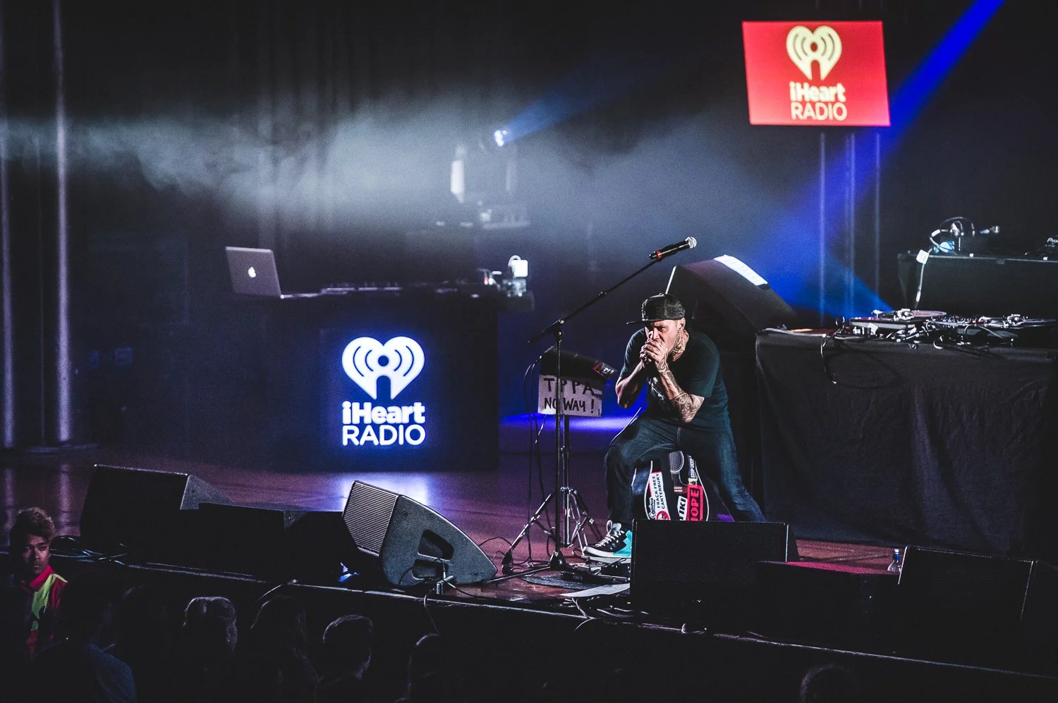 PNC, Tiki Taane, P-Money & Savage performing at the iHeart Radio Free Concert at Logan Campbell Centre, Auckland, New Zealand on August 14, 2015.