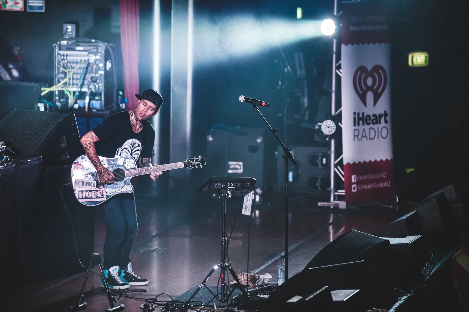 PNC, Tiki Taane, P-Money & Savage performing at the iHeart Radio Free Concert at Logan Campbell Centre, Auckland, New Zealand on August 14, 2015.