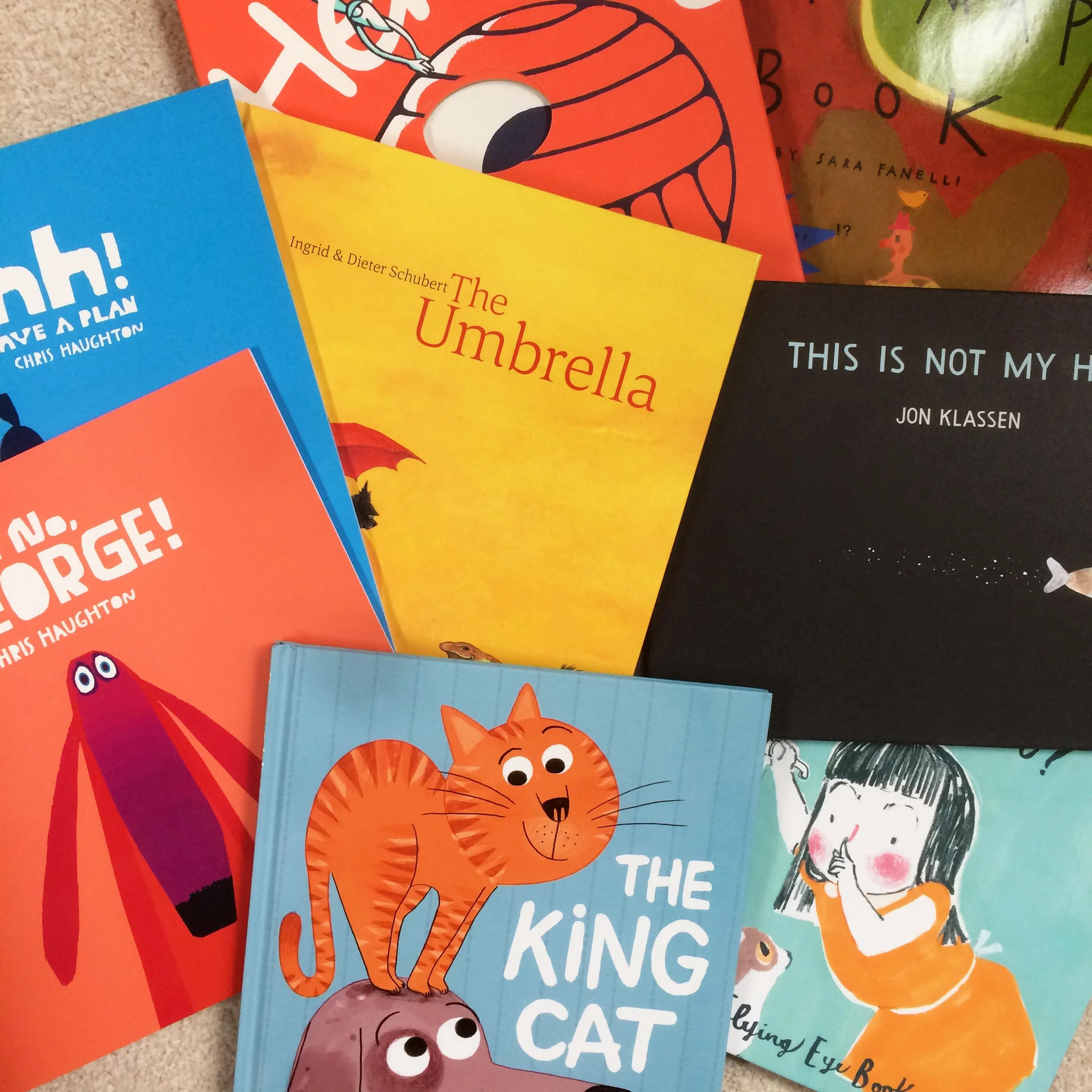 Some (!) of the books I brought home with me as souvenirs and inspiration.