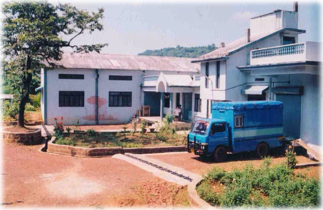 A complete side view of our present campus.