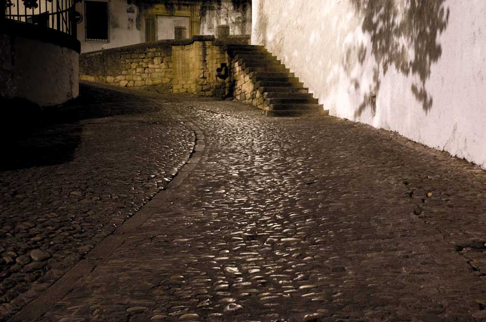 Cobbled Spanish street