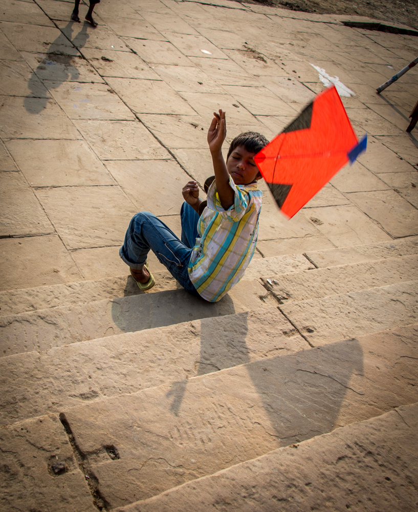 Boy with kite